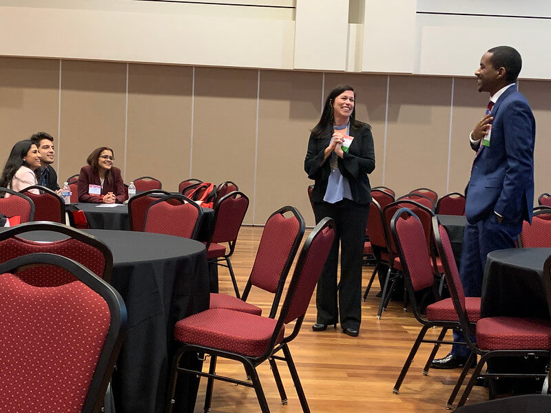 Dr. Ezemenari Obasi, Founder and Director of the HEALTH Research Institute, and Dr. Lorraine Reitzel, co-Founder and co-Director of the HEALTH Research Institute, participating in the post-conference debrief session.p
